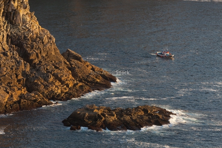 Barco de Pesca,Illas Cíes, Rias Baixas, Galicia