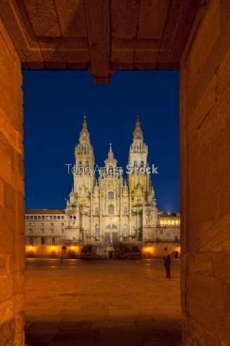 Catedral de Santiago de Compostela, praza do Obradoiro, Galicia