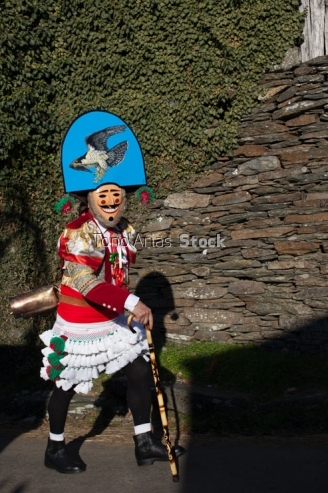 Entroido, O Felos de Maceda percorren as aldeas, provincia de Ou