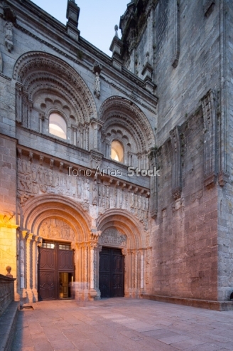 Fachada de Platerias, Catedral de Santiago, provincia de A Coru