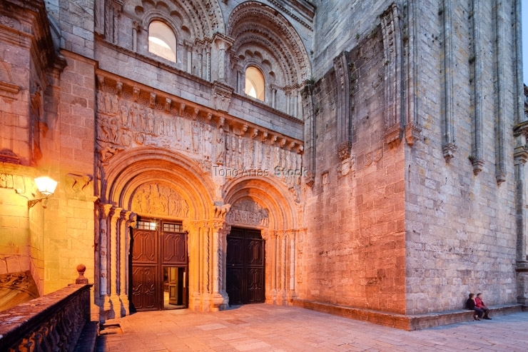 Fachada de Platerias, Catedral de Santiago, provincia de A Coru