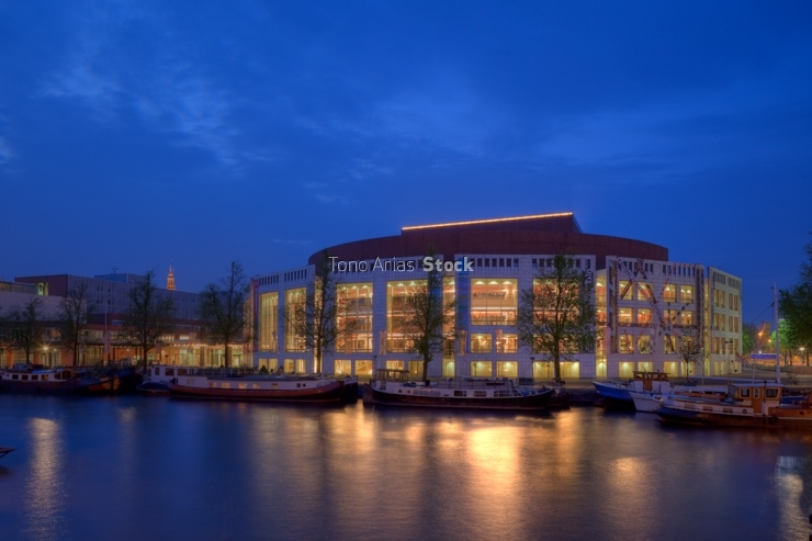 het muziektheater en Amsterdam, Holanda