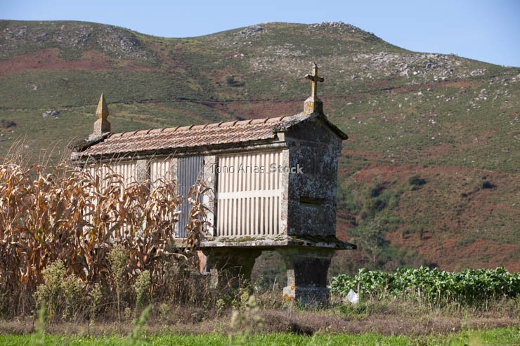 Hórreo Enviande, Souto, A Estrada, Galicia
