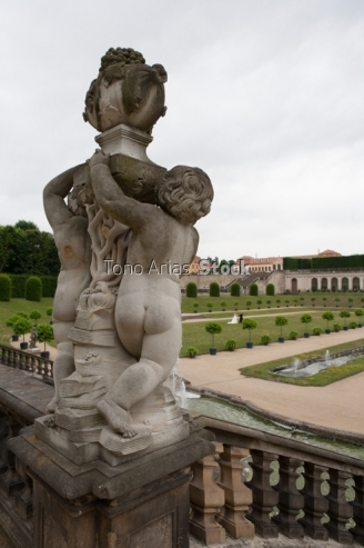 Jardín Barroco Grobsedlitz Dresde Alemania