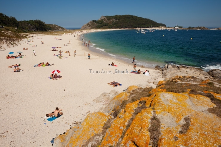 Playa de Rodas,Illas Cíes, Rias Baixas, Galicia