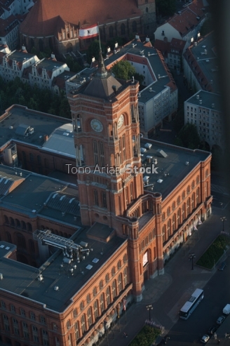 Alemania, Berlín Alexanderplatz Rotes Rathaus ,Ayuntamiento