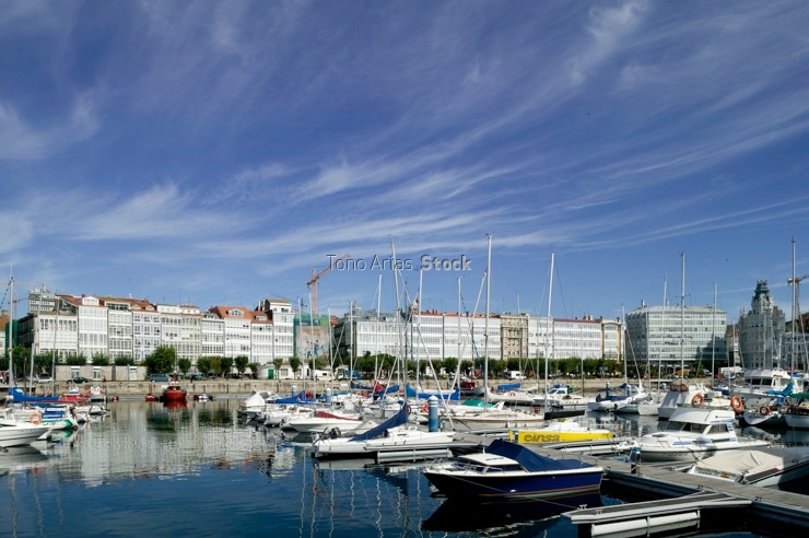 Avenida de Montoto, Dársena de La Marina. La Coruña, Galicia, 