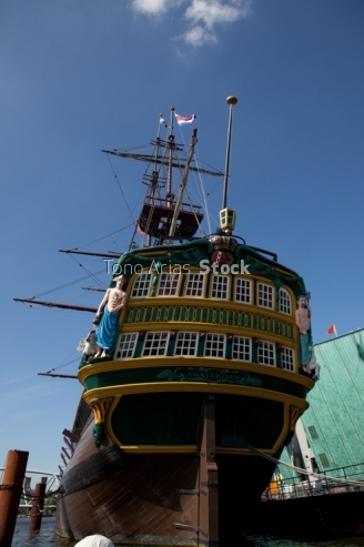 Barco réplica,Amsterdam, Holanda