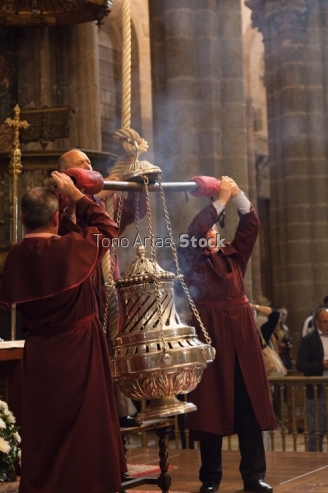 Botafumeiro, catedral de Santiago, Galicia