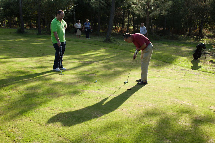 Campo de golf, A Estrada