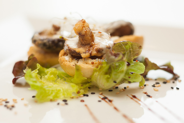 Canapes de Shiitake