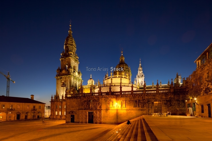Catedral de Santiago de Compostela, praza da Quintana, Galicia
