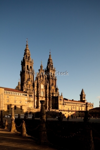 Catedral de Santiago de Compostela, praza do Obradoiro, Galicia