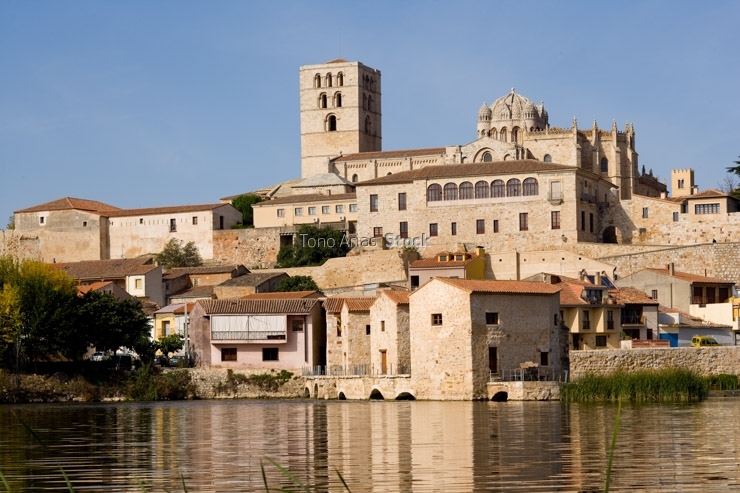 Catedral de Zamora, río Duero,Castilla y León