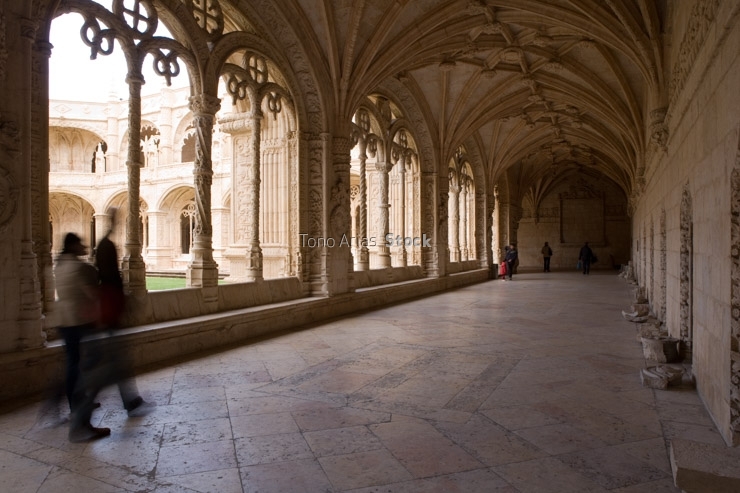 Cloister of Monastery of the Hieronymites, Lisbon. Portugal