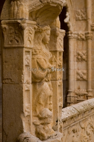 Cloister of Monastery of the Hieronymites, Lisbon. Portugal