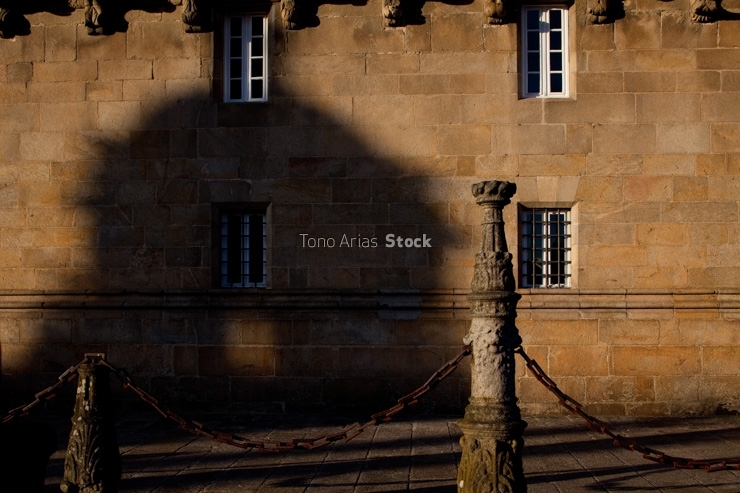 Detalle arquitectónico, praza do Obradoiro, Santiago de Compost