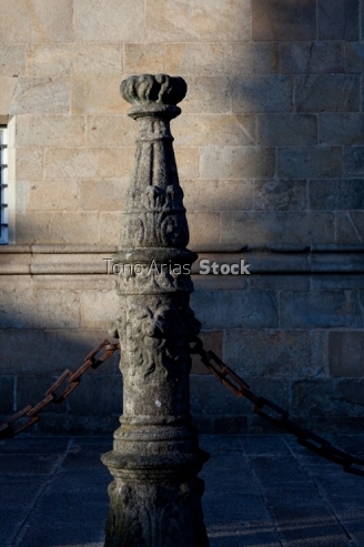 Detalle arquitectónico, praza do Obradoiro, Santiago de Compost