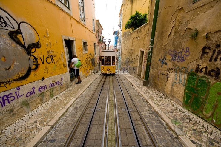 elevator bica,lisbon,portugal