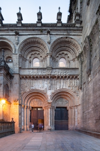 Fachada de Platerias, Catedral de Santiago, provincia de A Coru