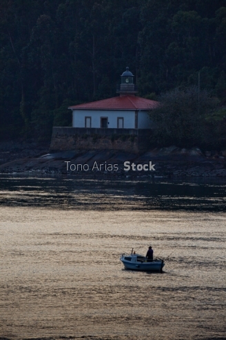 Faro da Palma, ría de Ferrol, Galicia