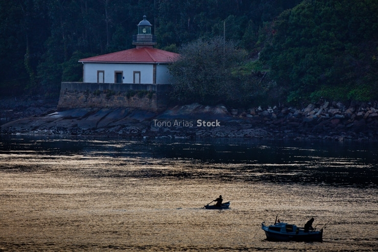 Faro da Palma, ría de Ferrol, Galicia