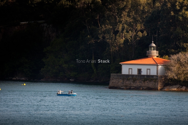 Faro da Palma, ría de Ferrol, Galicia