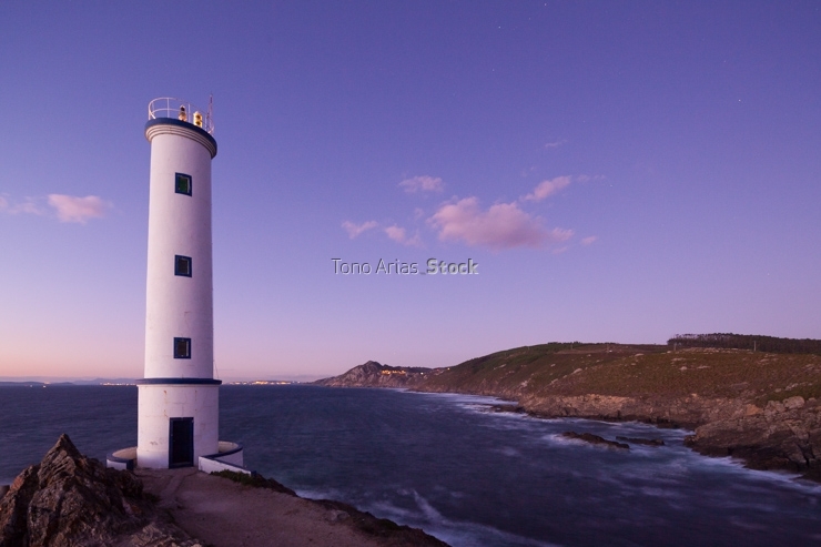 Faro de Cabo Home, ría de Vigo, Galicia