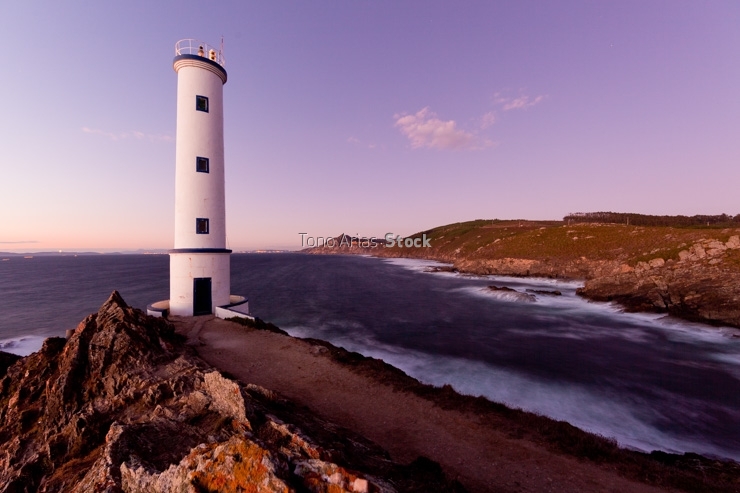 Faro de Cabo Home, ría de Vigo, Galicia