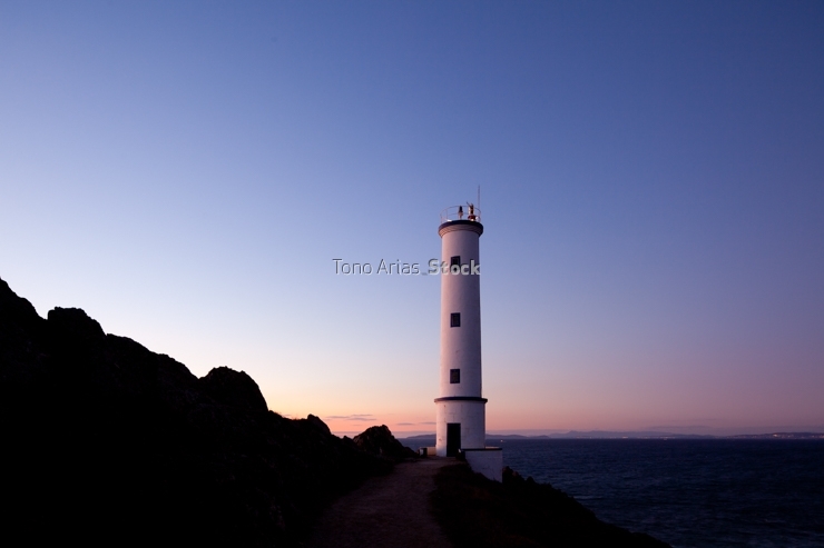 Faro de Cabo Home, ría de Vigo, Galicia