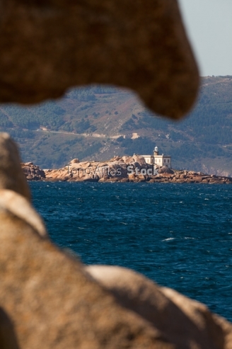 Faro de Illa Lobeira, Cee, Galicia