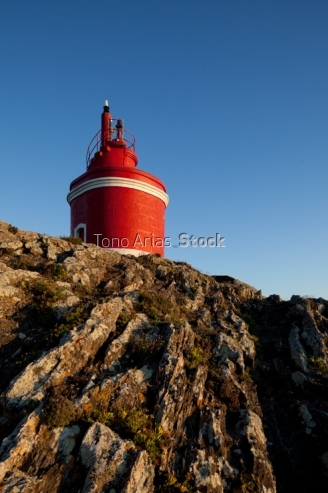 Faro de Punta Robaleira, ría de Vigo, Galicia