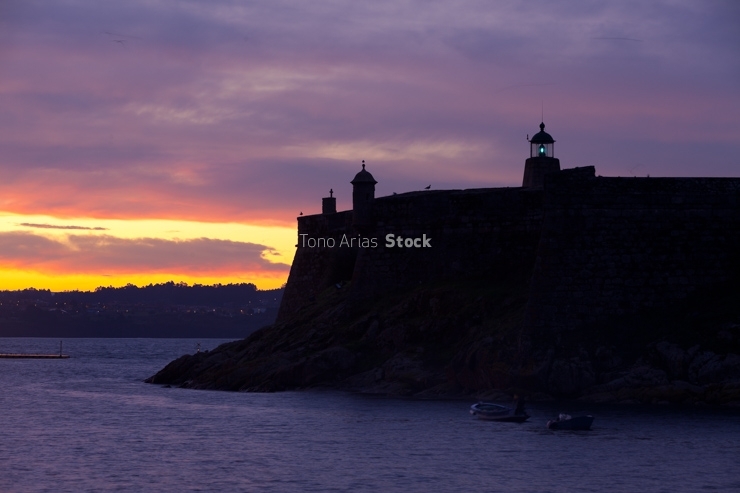 Faro do Castelo de San Antón, A Coruña, Galicia