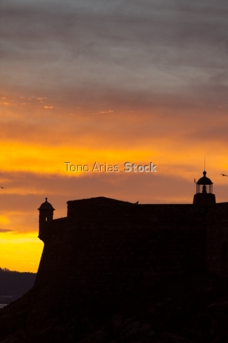 Faro do Castelo de San Antón, A Coruña, Galicia
