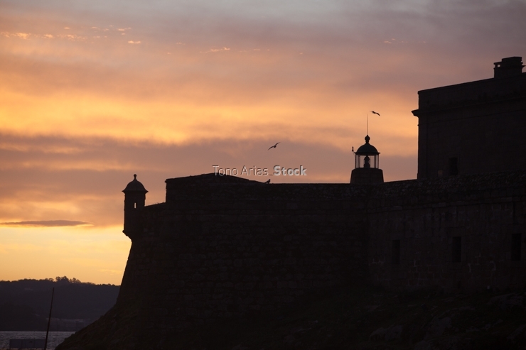 Faro do Castelo de San Antón, A Coruña, Galicia