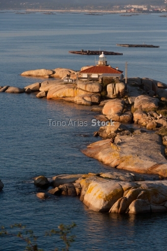 Faro Illa de Arousa, provincia de Pontevedra, Galicia