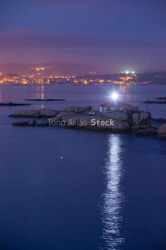 Faro Illa de Arousa, provincia de Pontevedra, Galicia