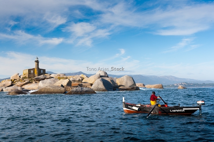 Faro Illa de Rúa, ría de Arousa, Galicia