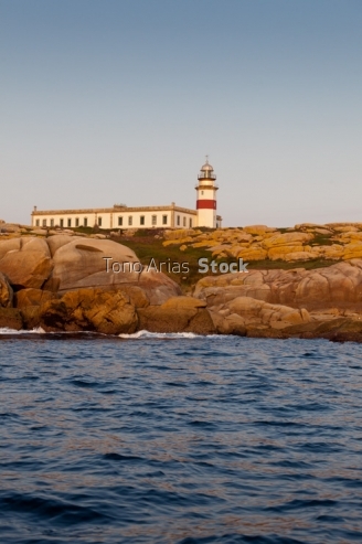Faro Illa de Sálvora ría de Arousa, Galicia