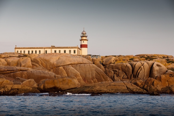 Faro Illa de Sálvora ría de Arousa, Galicia