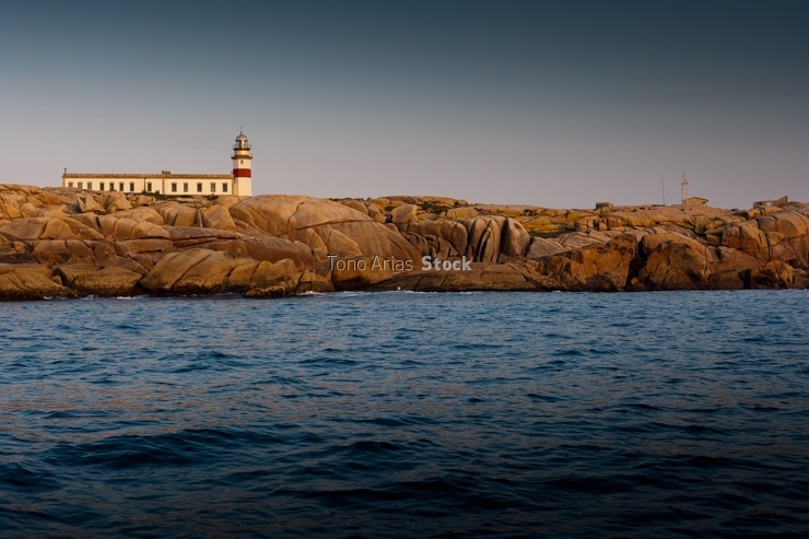 Faro Illa de Sálvora ría de Arousa, Galicia
