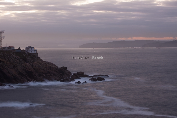 Faro prioriño, ría de Ferrol, Galicia