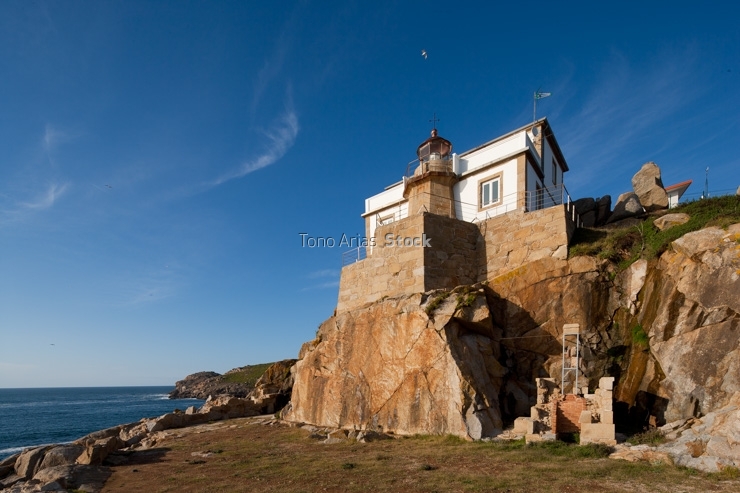 Faro prioriño, ría de Ferrol, Galicia