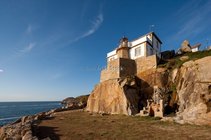 Faro prioriño, ría de Ferrol, Galicia