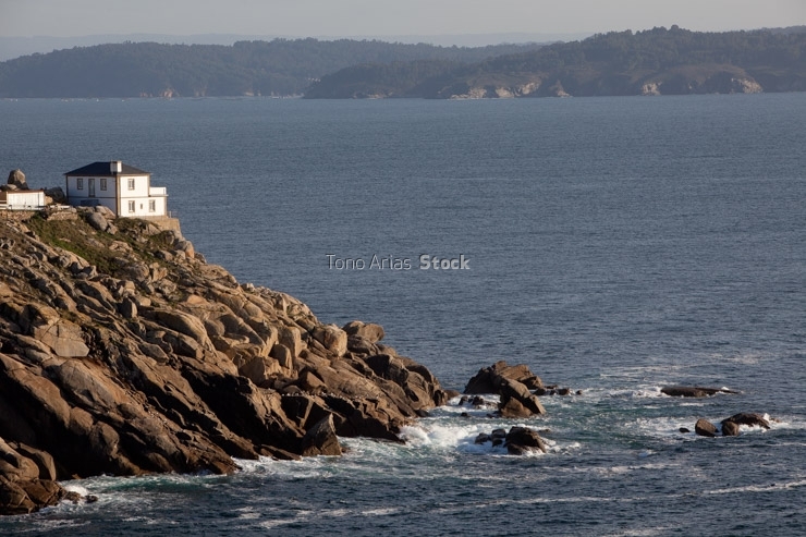 Faro prioriño, ría de Ferrol, Galicia