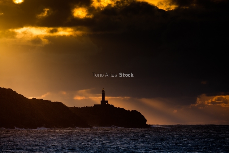 Faro Punta Nariga, Malpica, Costa da Morte, Galicia