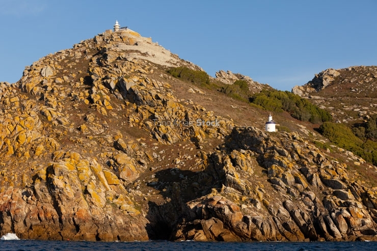 Faros de Monte Faro, e punta canabal ou faro do principe, Illas 