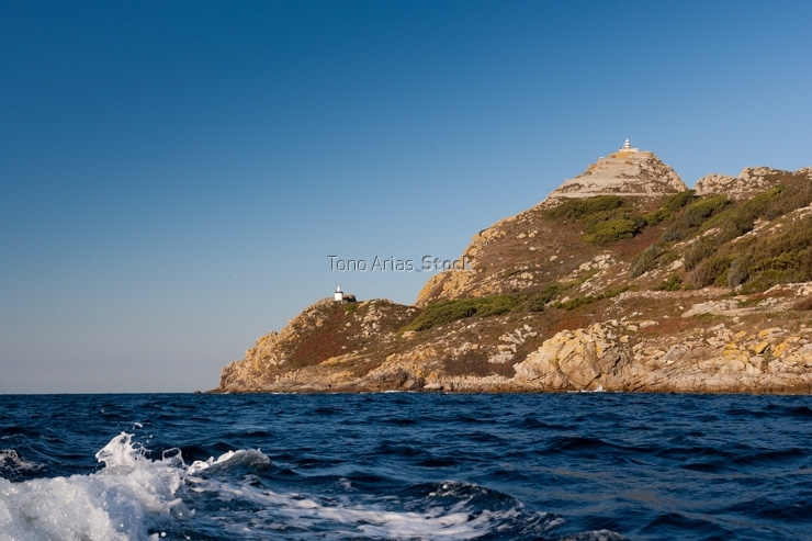 Faros de Monte Faro, e punta canabal ou faro do principe, Illas 