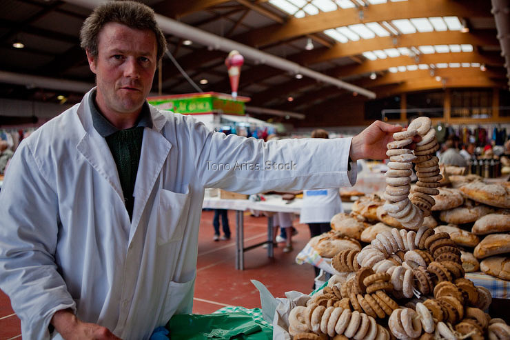 Feria cabalar, mercado de Amio, Santiago de Compostela, Galicia