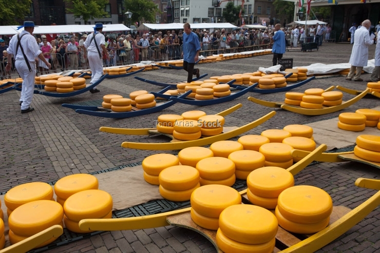 Feria del queso en Alkmart,Holanda,